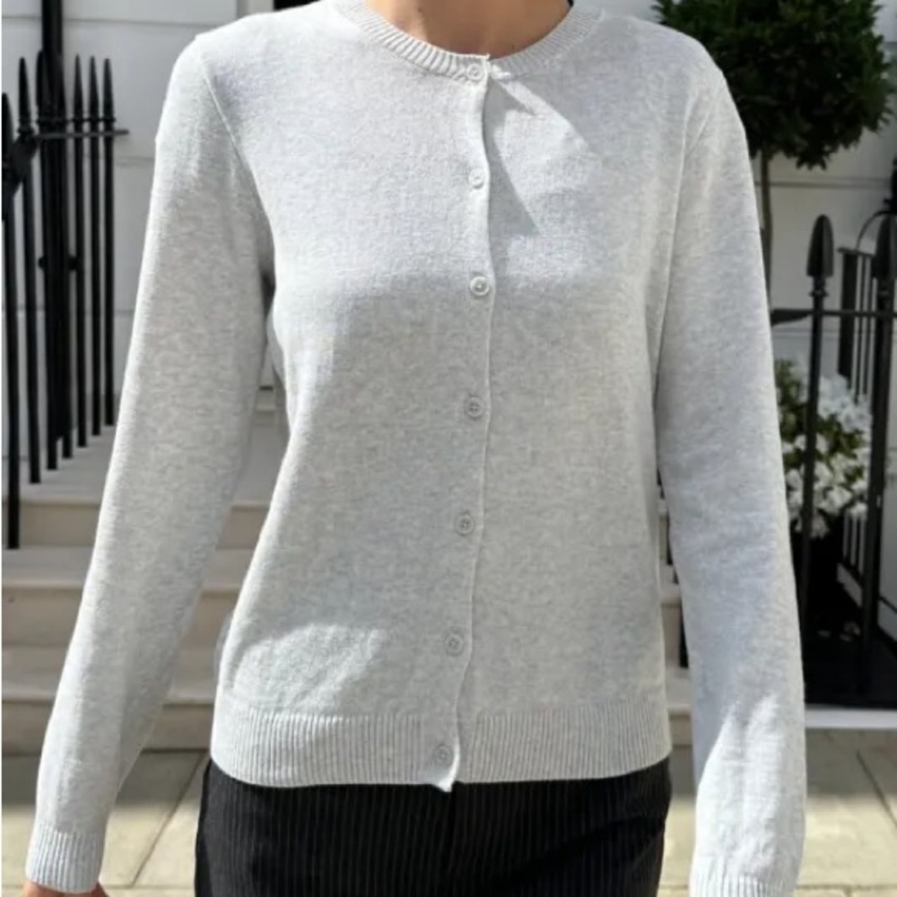 Brandy Melville Gray Cardigan 100% Cotton